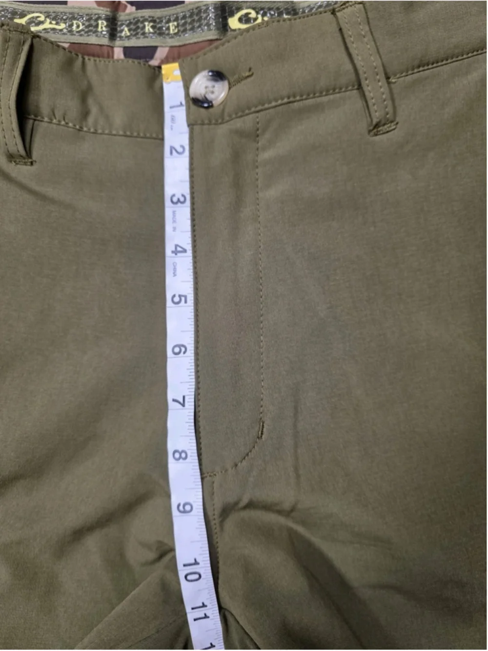 Drake Clothing Co Mens 36 Hunting Pants Olive Green Performance Outdoor Field